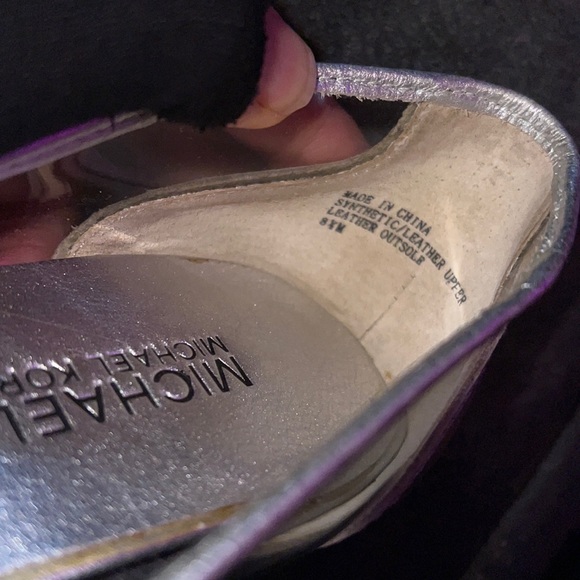 Michael Kors Clear Cinderella-Style Signature Peep Toe Pumps - Picture 8 of 8